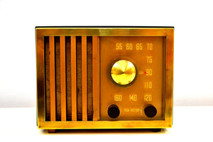 SOLD! - July 21, 2019 - Embassy Gold 1947 RCA Victor Model 75X11 Tube Radio Excellent Condition Works Great! - [product_type} - RCA Victor - Retro Radio Farm