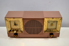 画像をギャラリービューアに読み込む, Mauve Tan Mid Century 1952 Automatic Radio Mfg Model 4-A-127 Tube AM Radio Cool Model! - [product_type} - Automatic - Retro Radio Farm
