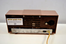 Load image into Gallery viewer, Mauve Tan Mid Century 1952 Automatic Radio Mfg Model 4-A-127 Tube AM Radio Cool Model! - [product_type} - Automatic - Retro Radio Farm