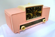 Load image into Gallery viewer, SOLD! - Sept 20, 2018 - IMPERIAL PINK 1959 Philco Model G761-124 Tube AM Clock Radio Pristine Rare Bells On Top Of Whistles! - [product_type} - Philco - Retro Radio Farm