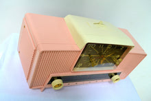 Load image into Gallery viewer, SOLD! - Sept 20, 2018 - IMPERIAL PINK 1959 Philco Model G761-124 Tube AM Clock Radio Pristine Rare Bells On Top Of Whistles! - [product_type} - Philco - Retro Radio Farm