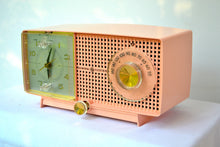Charger l&#39;image dans la galerie, SOLD! - July 19, 2018 - CARNATION PINK Mid Century 1959 General Electric Model C437A Tube AM Clock Radio Mint Condition! - [product_type} - General Electric - Retro Radio Farm