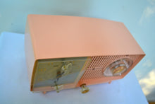 Load image into Gallery viewer, SOLD! - July 19, 2018 - CARNATION PINK Mid Century 1959 General Electric Model C437A Tube AM Clock Radio Mint Condition! - [product_type} - General Electric - Retro Radio Farm
