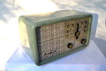 Charger l&#39;image dans la galerie, SOLD! - Nov. 26, 2018 - SAGE GREEN With Heather Tweed 1955 Montgomery Wards Airline Model GSE-1607 AM Bakelite Tube Radio Totally Restored! - [product_type} - Airline - Retro Radio Farm