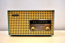 Load image into Gallery viewer, SOLD! - Sept 12, 2019 - Continental Baby Blue 1960 General Electric Model 15R13 Musaphonic Tube Radio Clover Grid Grill! - [product_type} - General Electric - Retro Radio Farm