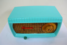 Charger l&#39;image dans la galerie, SOLD! - Aug 3, 2018 - TURQUOISE AND WICKER Retro Vintage 1949 Capehart Model 3T55B AM Tube Radio - [product_type} - Capehart - Retro Radio Farm