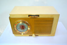 Load image into Gallery viewer, SOLD! - Dec 4, 2019 - BLUETOOTH MP3 UPGRADED - Blonde 1950 General Electric Model 508 AM Clock Radio Works Great! - [product_type} - General Electric - Retro Radio Farm