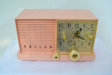 Charger l&#39;image dans la galerie, SOLD! - Feb 13, 2019 - Mamie Pink Mid-Century Retro Vintage 1959 Philco Model F-752-124 AM Tube Clock Radio Excellent Plus! - [product_type} - Philco - Retro Radio Farm