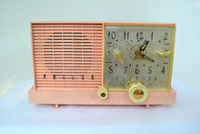 Load image into Gallery viewer, SOLD! - Feb 13, 2019 - Mamie Pink Mid-Century Retro Vintage 1959 Philco Model F-752-124 AM Tube Clock Radio Excellent Plus! - [product_type} - Philco - Retro Radio Farm