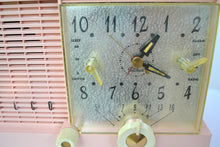 Load image into Gallery viewer, SOLD! - Feb 13, 2019 - Mamie Pink Mid-Century Retro Vintage 1959 Philco Model F-752-124 AM Tube Clock Radio Excellent Plus! - [product_type} - Philco - Retro Radio Farm