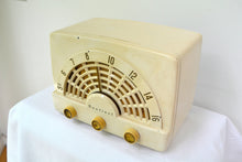 Load image into Gallery viewer, SOLD! - Nov 24, 2018 - Deco-Licious Ivory 1953 Sentinel Model 344 AM Tube Radio Excellent Condition Sounds Divine! - [product_type} - Sentinel - Retro Radio Farm