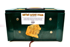 Neptune Green Mid Century 1955 Emerson Model 813B AM Vacuum Tube Radio Sounds Great! - [product_type} - Emerson - Retro Radio Farm
