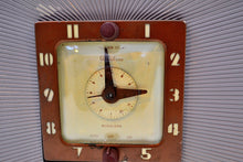 Load image into Gallery viewer, SOLD! - Nov. 14, 2019 - Lavender Taupe Art Deco Vintage 1948 Telechron Model 8H67 Musalarm AM Clock Radio Works Great! - [product_type} - Telechron - Retro Radio Farm