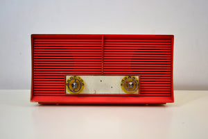 Salmon Pink Twin Speaker Retro Vintage 1959 Philco Model J846-124 AM Tube Radio Sounds Great! - [product_type} - Philco - Retro Radio Farm