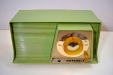 Load image into Gallery viewer, SOLD! - Aug 18, 2019 - Avocado Mid Century Vintage 1962 Motorola A10G62 Tube AM Radio Cool Model Rare Color! - [product_type} - Motorola - Retro Radio Farm
