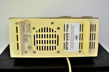Load image into Gallery viewer, SOLD! - Sept 28, 2019 - Lucent White 1962 Bulova Model 180 Tube AM Clock Radio Sweet! - [product_type} - Bulova - Retro Radio Farm