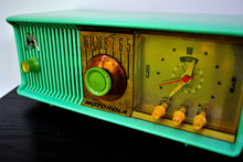 画像をギャラリービューアに読み込む, SOLD! - Sept. 18, 2019 - Surf Green 1957 Motorola Model 57CC Tube AM Clock Radio Sounds Great Looks Amazing! - [product_type} - Motorola - Retro Radio Farm