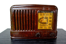 Load image into Gallery viewer, SOLD! - Sept 1, 2019 - GOLDEN AGE Art Deco 1941 Radiola Model 510 Bakelite AM Tube Radio Works Great! So Classy Looking! - [product_type} - Radiola - Retro Radio Farm