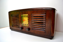 Load image into Gallery viewer, SOLD! - Sept 24, 2019 - Beautiful Solid Wood Retro Art Deco 1941 RCA Victor 55X Tube Radio Twin Speakers! - [product_type} - RCA Victor - Retro Radio Farm
