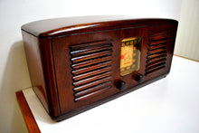 Load image into Gallery viewer, SOLD! - Sept 24, 2019 - Beautiful Solid Wood Retro Art Deco 1941 RCA Victor 55X Tube Radio Twin Speakers! - [product_type} - RCA Victor - Retro Radio Farm