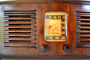 SOLD! - Sept 24, 2019 - Beautiful Solid Wood Retro Art Deco 1941 RCA Victor 55X Tube Radio Twin Speakers! - [product_type} - RCA Victor - Retro Radio Farm