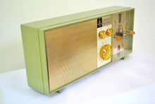 Charger l&#39;image dans la galerie, SOLD! - Dec. 6, 2018 - Eldorado Avocado Green 1962 Emerson Lifetimer II Model G1705 Tube AM Clock Radio - [product_type} - Emerson - Retro Radio Farm
