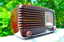 Charger l&#39;image dans la galerie, SOLD! - Sept 28, 2017 - BLUETOOTH MP3 Ready - BROWN MARBLED Swirly Vintage Deco Retro 1946 Philco Transitone 46-200 AM Bakelite Tube Radio Excellent Working Condition! - [product_type} - Philco - Retro Radio Farm