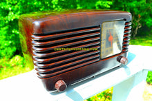 Load image into Gallery viewer, SOLD! - Sept 28, 2017 - BLUETOOTH MP3 Ready - BROWN MARBLED Swirly Vintage Deco Retro 1946 Philco Transitone 46-200 AM Bakelite Tube Radio Excellent Working Condition! - [product_type} - Philco - Retro Radio Farm
