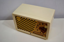 Charger l&#39;image dans la galerie, SOLD! - Dec. 14, 2019 - Ivory and Gold Retro Vintage 1955 Emerson Model 729B AM Tube Radio Totally Restored! - [product_type} - Emerson - Retro Radio Farm