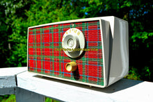 Load image into Gallery viewer, SOLD! - Oct 28, 2017 - SCOTTISH PLAID Mid Century Retro Vintage 1956 Westinghouse H-503T5B Tube AM Radio Rare and Kitchy! - [product_type} - Westinghouse - Retro Radio Farm