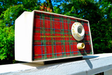 Charger l&#39;image dans la galerie, SOLD! - Oct 28, 2017 - SCOTTISH PLAID Mid Century Retro Vintage 1956 Westinghouse H-503T5B Tube AM Radio Rare and Kitchy! - [product_type} - Westinghouse - Retro Radio Farm