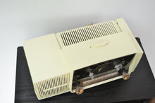 Load image into Gallery viewer, SOLD! - July 8, 2019 - Classic White 1957 General Electric Model 912D Tube AM Clock Radio - [product_type} - General Electric - Retro Radio Farm
