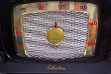 Charger l&#39;image dans la galerie, SOLD! - Sept 15, 2019 - Espresso Brown Retro Vintage 1952 Silvertone Model 5 AM Tube Radio Works Great! Popular Model Back in the Day! - [product_type} - Silvertone - Retro Radio Farm