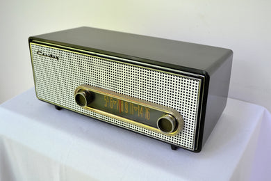 SOLD! - Feb 7, 2019 - Graphite Black 1959 Crosley Ranchero T-60 AM Tube Radio