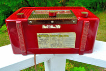 Load image into Gallery viewer, SOLD! - Sept 26, 2017 - CRANBERRY RED Mid Century Retro Vintage 1955 RCA Victor Model 5X-564 AM Tube Radio Great Sounding! - [product_type} - RCA Victor - Retro Radio Farm