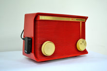 Load image into Gallery viewer, SOLD! - Nov 25, 2018 - BLUETOOTH MP3 Ready - Apple Red 1959 Motorola Model A1R-15 Tube AM Radio - [product_type} - Motorola - Retro Radio Farm