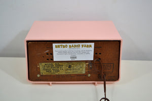 SOLD! - Dec 31, 2019 - Carnation Pink 1959 Cavalier Model 562 Vintage Tube AM Radio Collectors Delight! - [product_type} - Cavalier - Retro Radio Farm