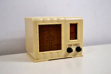 Load image into Gallery viewer, SOLD! - Sept 30, 2019 - Creme Ivory Vintage 1948 Air King Model 4608A Tube Radio ~ All Hail The Mighty King! - [product_type} - Air King - Retro Radio Farm