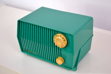 売れました！ - 2019 年 7 月 23 日 - グリーン 1959 アドミラル モデル 4L28A AM アンティーク ラジオ