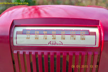 Load image into Gallery viewer, SOLD! - Jan 23, 2015 - CRANBERRY COCKTAIL Art Deco Industrial Retro 1948 Addison Model 55 Bakelite AM Tube AM Radio WORKS! - [product_type} - Addison - Retro Radio Farm