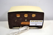Load image into Gallery viewer, Ivory Cream Silvertone 1951 Model 6 AM Tube Bakelite Radio Plays Like A Champ! - [product_type} - Silvertone - Retro Radio Farm