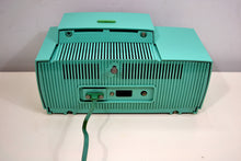 画像をギャラリービューアに読み込む, SOLD! - Oct 3, 2019 - Ocean Turquoise 1956 General Electric Model 914-D Tube AM Clock Radio Real Looker! - [product_type} - General Electric - Retro Radio Farm