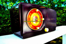 Load image into Gallery viewer, SOLD! - Nov 20, 2017 - BLUETOOTH MP3 READY - Brown Swirly Mid Century Vintage 1952 General Electric Model 542 AM Brown Bakelite Tube Clock Radio Works and Looks Great! - [product_type} - General Electric - Retro Radio Farm