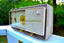 Load image into Gallery viewer, SOLD! - Apr 4, 2018 - CAMEO BEIGE MOCHA Mid Century Retro 1959 Westinghouse Model 864L6 AM Tube Radio Alarm Clock Totally Restored! - [product_type} - Westinghouse - Retro Radio Farm
