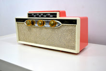 Load image into Gallery viewer, SOLD! - Oct. 25, 2018 - 1959 Silvertone 9009 AM Antique Radio in Coral Pink - [product_type} - Silvertone - Retro Radio Farm
