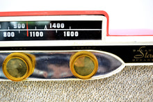 画像をギャラリービューアに読み込む, SOLD! - Oct. 25, 2018 - 1959 Silvertone 9009 AM Antique Radio in Coral Pink - [product_type} - Silvertone - Retro Radio Farm