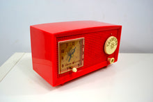 Load image into Gallery viewer, SOLD! - Oct 25, 2018 - RED HOT RED Antique Retro Vintage 1954 General Electric Model 556 AM Tube Radio Gorgeous! - [product_type} - General Electric - Retro Radio Farm