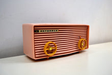 Load image into Gallery viewer, SOLD! - Jan. 8, 2020 - Powder Pink 1957 Motorola 57R Tube AM Antique Radio Real Gem Crack Free! - [product_type} - Motorola - Retro Radio Farm