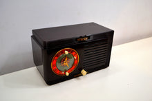 Load image into Gallery viewer, SOLD! - Oct 8, 2019 - 1952 General Electric Model 60 AM Brown Bakelite Tube Clock Radio Totally Restored! - [product_type} - General Electric - Retro Radio Farm