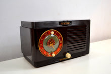 Load image into Gallery viewer, SOLD! - Oct 8, 2019 - 1952 General Electric Model 60 AM Brown Bakelite Tube Clock Radio Totally Restored! - [product_type} - General Electric - Retro Radio Farm